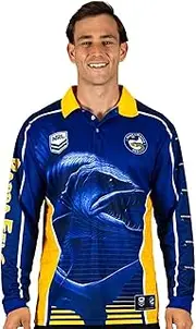 NRL 'Barracuda' Fishing Shirt - Parramatta Eels - Youth - Polo