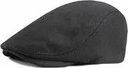 [Fadcaer] Mens Caps Flat Mens Brushed Cotton Flat Cap Peaky Blinders Hat Adjustable Fashion Flat Caps for Men Cotton Flat Cap Gatsby Beret Ivy Cabbie Newsboy Hat Autumn Winter