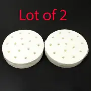 2 PACK 500 pc 4" Round Perforated Patty Paper Liner Hamburger Mold Press Maker
