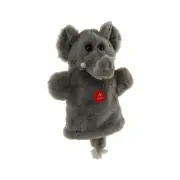 Elephant Hand Puppet w/sound soft plush toy 10"/25cm stuffed animal Elka NEW