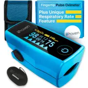 Iproven Blood Oxygen Monitor Fingertip, Oximeter Measures Pulse Rate, Respirator