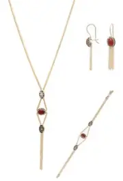 Mardin Wicker Agate Stone 925 Sterling Silver Triple Set 201021411