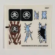LEGO STICKER SHEET #2 Sir Fangar's Ice Fortress 70147 Legends of Chima Decal