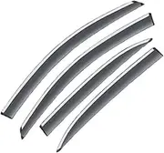 QVQOCUKS 4X Car Windows Visors Window Rain Guards Compatible for BYD Dolphin 2021 2022 2023 Deflectors Windshield Awning Trim Parts Accessories