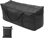 Patio Cushion Storage Bag Waterproof Extra Large Outdoor Furniture Bag Christmas Tree Storage Bag with Zipper and Handle Indoor Home Multi-Function Organizer