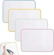 XOXVURI Ironing Cloth For Easy Ironing And Protection Mesh Fabric Ironing Cloth Pad Protective Bar Cloth Ironing Cloth (4 Pieces)