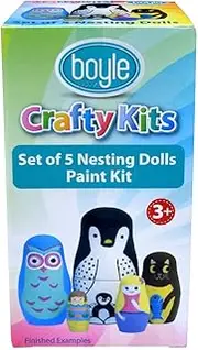 5pc Boyle Crafty Kits Nesting Dolls Paint Set Kids Art Painting Activity 3y+