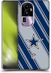 Head Case Designs Officially Licensed NFL Stripes Dallas Cowboys Artwork Soft Gel Case Compatible with Oppo Reno10 Pro+