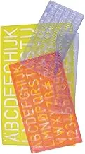 Helix H08401 Four Piece Stencil Set (5mm 10mm 20mm 30mm) - Multicolor