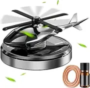 SVCEQZE Helicopter Car Air Freshener, 10.6 x 8.5 x 5.8 cm Car Fragrance Diffuser, Air Freshener Car Solar, Helicopter Car Fragrance Diffuser, Rotation Aromatherapy Car Perfume Diffuser Ornament