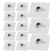 20 Pcs Photo Frame Rack Drill Free Adhesive Hooks Picture Hanging