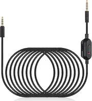 weishan G433 Aux Cord Compatible with Logitech Wired G233 / G Pro/G Pro X Gaming Headsets, 3.5mm(1/8") Audio Cable with Inline Mute & Volume Control, 6.6ft
