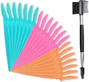21 Pcs Eyebrow Razors Facial Hair Remover Shaver Trimmer Shaper, Face Eyebrow Razor Eyelash Brush Exfoliating Dermaplaning Tool Blades for Women and Men