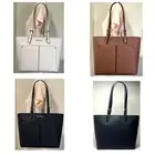 Michael Kors Jet Set Vegan Leather Medium Double Pocket Tote Shoulder Bag