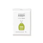 20pc Joseph & Joseph IW6 30L/31.5cm Custom-Fit Bin Liners Drawstring Bag Clear