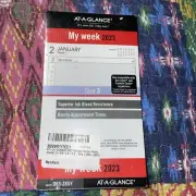 AT-A-GLANCE 2023 Weekly Planner Refill 3-3/4" x 6-3/4" Size 3 063-285Y Appointm