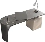 Workstations Minimalist Desk Modern Rock Slab Pc Table Home Study Designer High End Office Desk Office Desk(Gray,180 * 70 * 74cm)