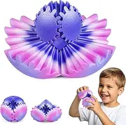 Gear Ball Fidget Toys for Kids Adults 3D Printed Stress Relief Gearsphere Blocks for Anxiety Office Desk Christmas Stoking Stuffers Easter Basket Fillers Birthday Gifts (Mystic Orchid,2.5 Inch)