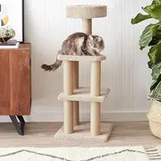 Advwin 101cm Cat Tree Tower for Indoor Cats, Multi-Level Furniture Activity Center with Scratching Posts, Stand House Condo Kittens Pet Play House