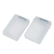 2 packs Clear 3.5 INCH SATA HDD Hard Drive Storage Case A1H65638