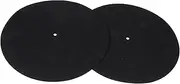 SWOOMEY 2Pcs Vinyl Record Protective Mat Static Disc Pad for Turntable Players Thick Felt Material for Enhanced Cleanliness and Convenience