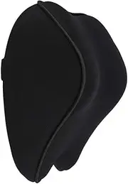 [bingsunsunnnau_AU] Car Neck Pillow Memory Foam Pillow for Driving Support Pillow Neck Pain Relief Pillow Auto Head Neck Rest Cushion Back Supports with Adjustable Elastic Strap Black Border