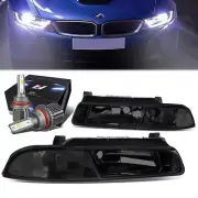 SMOKED CLEAR CORNER HEADLIGHT LAMP+FAN LED HID KIT FOR 95-00 CHRYSLER CIRRUS (for: Chrysler)