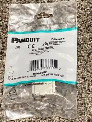Panduit CCS5E88BL Mini-Com Cat5e Shielded Coupler Module, Black RJ45 8P8C ~STSI