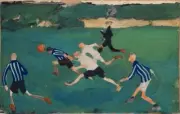 Football : Vladimir Lebedev : 1910 : Archival Quality Art Print to Frame