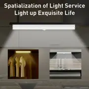 4x 10 LED PIR Motion Sensor Detector Night Light Magnetic Strip Battery Operated