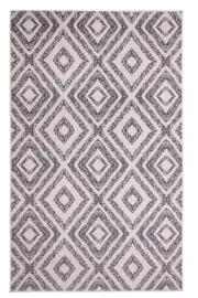 Geometric Diamond - 2'x4', Peach, Moroccan Transitional Area Rug - 516