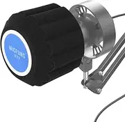Micfuns NF2 Studio Microphone Windshield, F3 Microphone Windscreen, Pop Filter for 4.5cm-6cm Vocal Isolation Cabin, Portable Studio Equipment, Soundproof Cover (Blue)