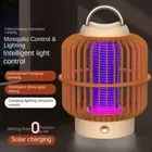 Safety Solar Power Mosquito Killer Bug Zapper Trap Lamp Backyard Terrace