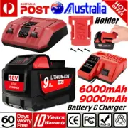 9.0Ah 8.0Ah 6.0Ah for Milwaukee for M18 18V Lithium XC 6.0 Battery Rapid Charger