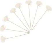 8pcs Rattan Aroma Diffuser Sticks Natural Flower Essential Oil Fragrance Sticks for Home Decor and Aromatherapy Versatile and Easy to Use Decorative Accessories