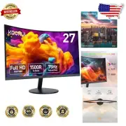 27 Inch Curved FHD 1080P Gaming Monitor - Adjustable Tilt & Eye Care Technology