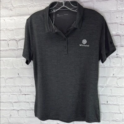 NWT Under Armour Whirlwind golf club woman’s UPF 30 golf polo SZ Lg