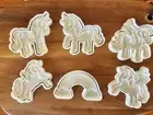 Unicorn Cookie Cutter & Embosser Cutter Set - Rainbow - Magical World