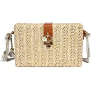 Straw Beach Bag, Elegant Handbag, Rope Crossbody Bag, Bohemian Men's Bag, Summer Men's Bag
