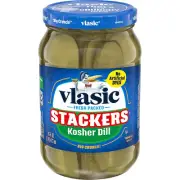 Stackers Kosher Dill Pickles, Keto Friendly, 16 Fl Oz Jar