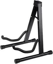 Guitar Stand A-Style Folding Floor Holder for Electric Acoustic Guitar Bass String Instrument Black