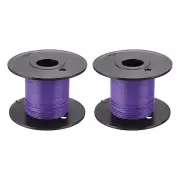 28AWG Gauge Stranded Hook-Up Wire PVC Tinned Copper Wire Spool 50m/164ft Purple