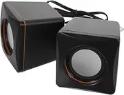 SECFOU Compact Mini USB Speaker Portable Desktop Speaker 101Z Paper Diaphragm High-Fidelity Sound for Notebook Desktop