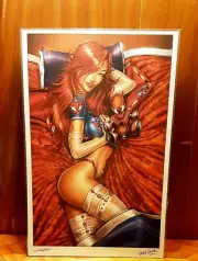Mary Jane Watson Spiderman11x17 Art Print By Jamie Tyndall Ships Flat & Secure