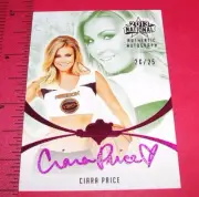 2013 Benchwarmer CIARA PRICE National Pink Foil Auto/25 PLAYBOY Playmate - Sexy