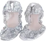 [VALICLUD] Round Plate Shoes Sneakers Gold Flats for Women Trainer Socks Men Photo Foot Undies Dance Women Shoes Dance Socks Slippers Heel Foldable Sandals Sequin Gym Shoes Red Golden