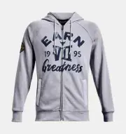Under Armour Project Rock Heavyweight Full Zip Hood - 1370456 011 - Grey - Sz: L