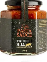 Truffle Hill - Truffle Pasta Sauce (360g), Black Périgord Truffles Infused Traditional Style Chunky Pasta Sauce, Keto, Paleo, Vegan, Vegetarian, Lactose Free, Gluten Free, Celiac Friendly