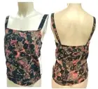 RVCA Lost Time Sleeveless Top Size XS, L NWT Strap with Grommets Mauve Patterned
