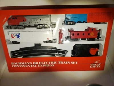 Vintage 1989 Unopened Box Bachmann Ho Electric Continental Express Train Set!